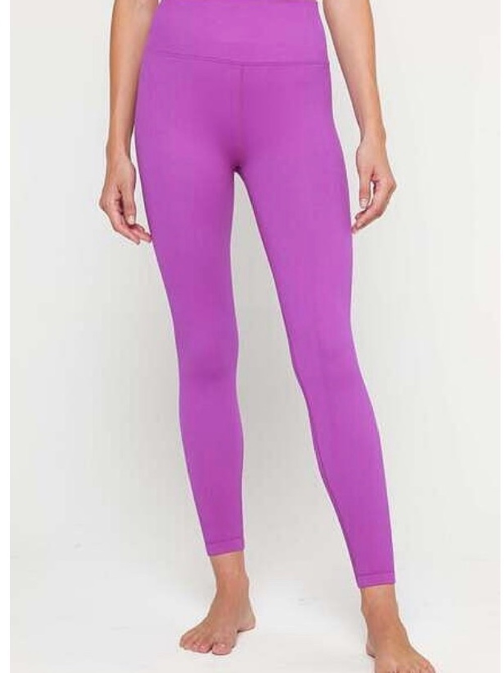 Spiritual Gangster Love Sculpt Ribbed Leggings, Amethyst XS/S